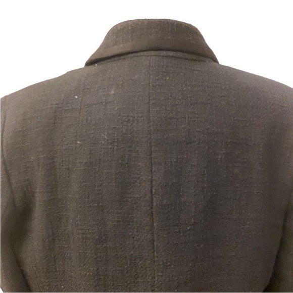 BANANA REPUBLIC Black Double-Breasted Textured Women's Blazer - Picture 10 of 16